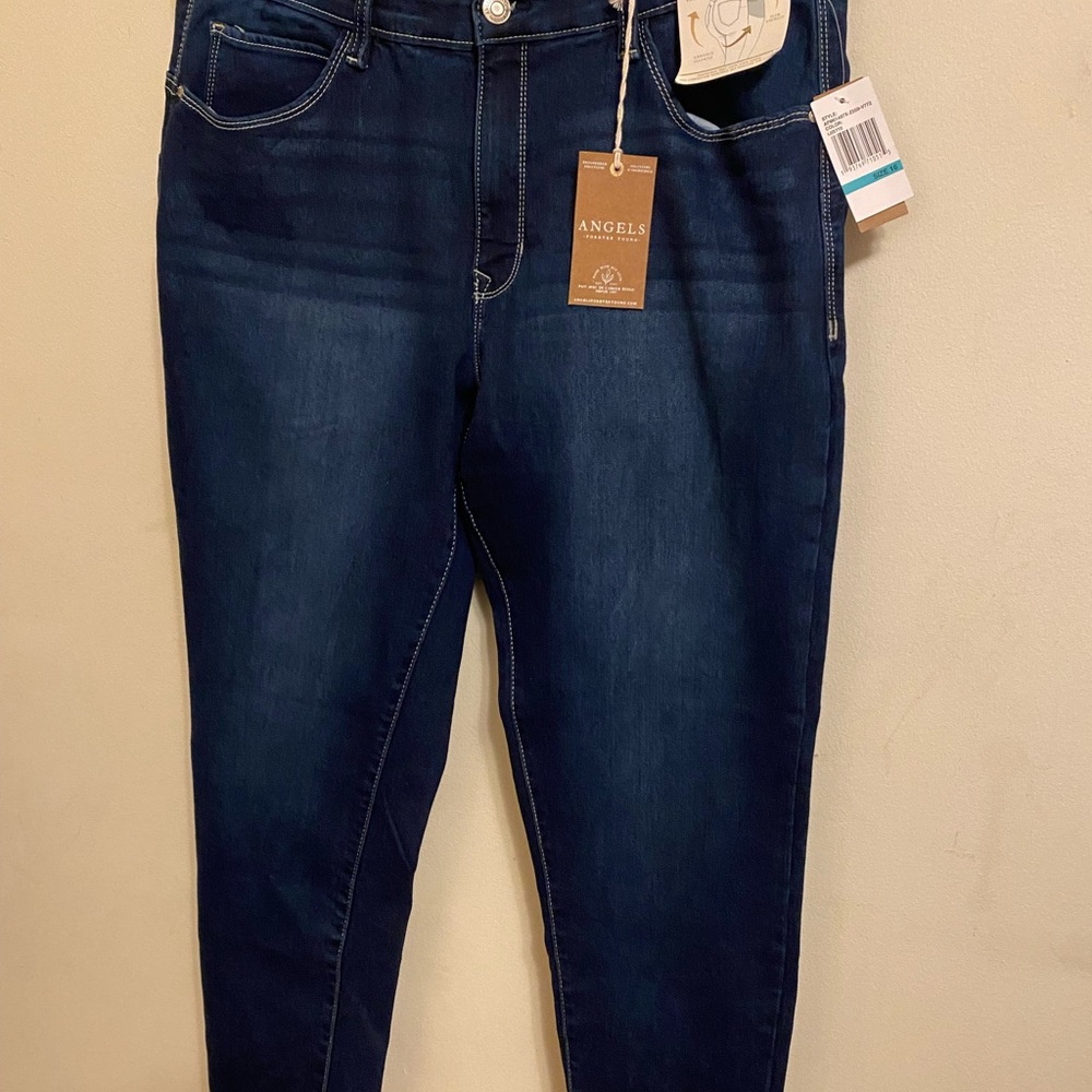 Angels Women's Deep Blue Skinny Jeans